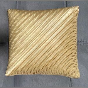 Charter Club Small Gold Decorative Pillow 11x11” EUC